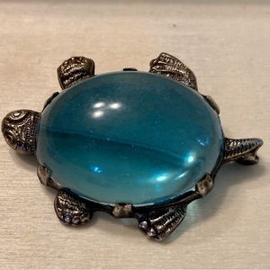 Vintage “Jelly Belly” Turtle Brooch